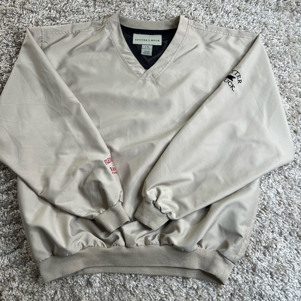 Cutter & Buck Men's Tan V-Neck pullover